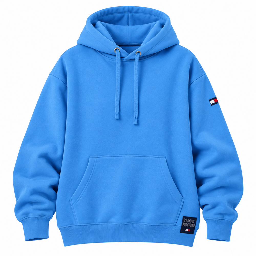 Tommy Hilfiger Flag-Logo Drawstring Hoodie