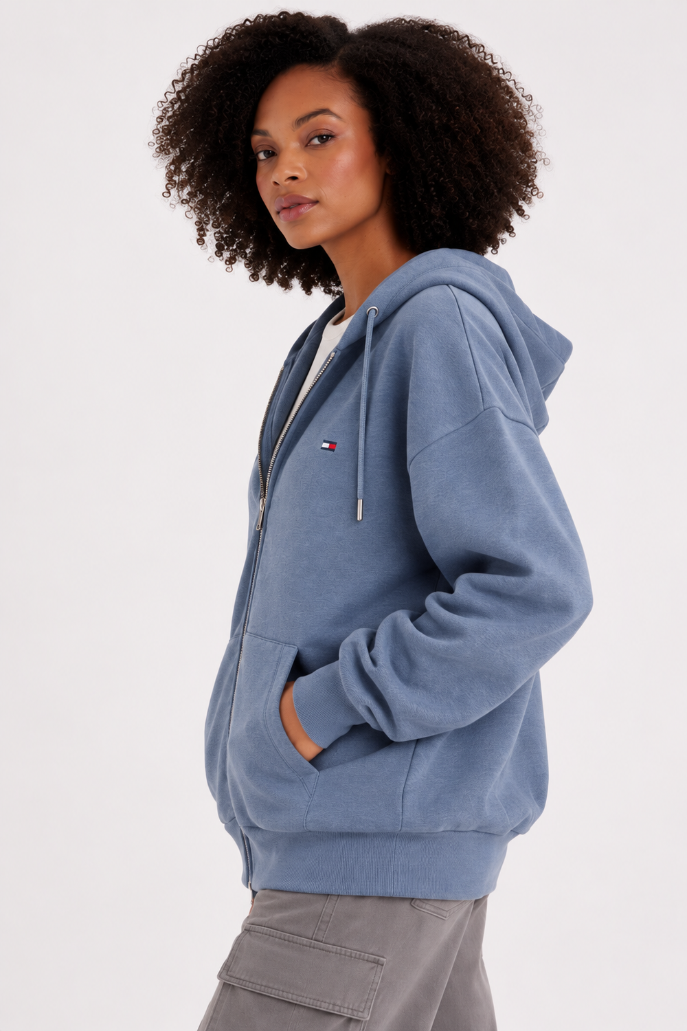 Tommy Hilfiger TH Essentials Hoodie in Cotton-blend Image 4 Tommy Hilfiger Follow TH Essentials Hoodie in Cotton-blend