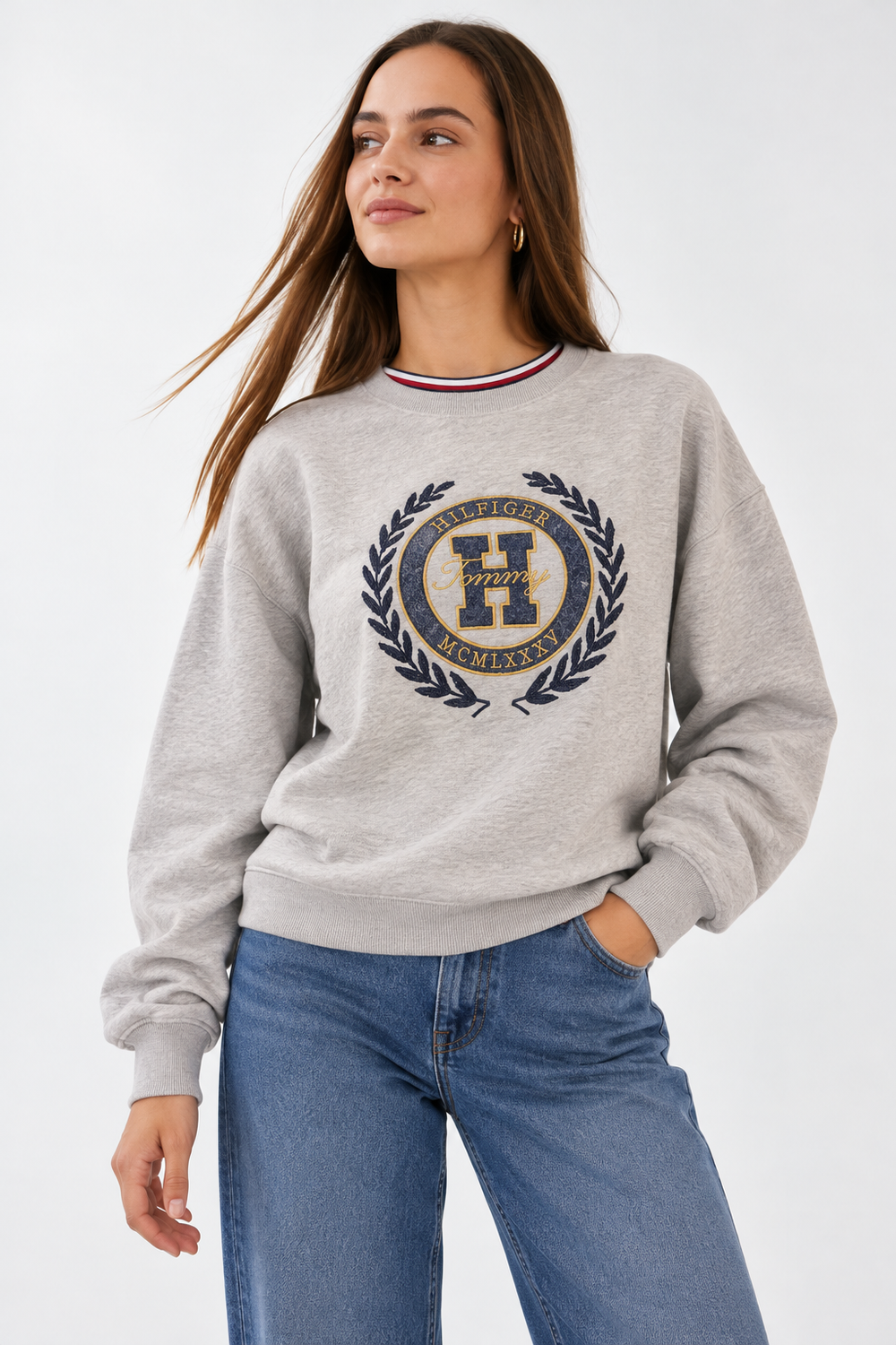 Crest Logo Fleece Sweatshirt
