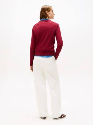 Plaid Monogram Crewneck Sweater