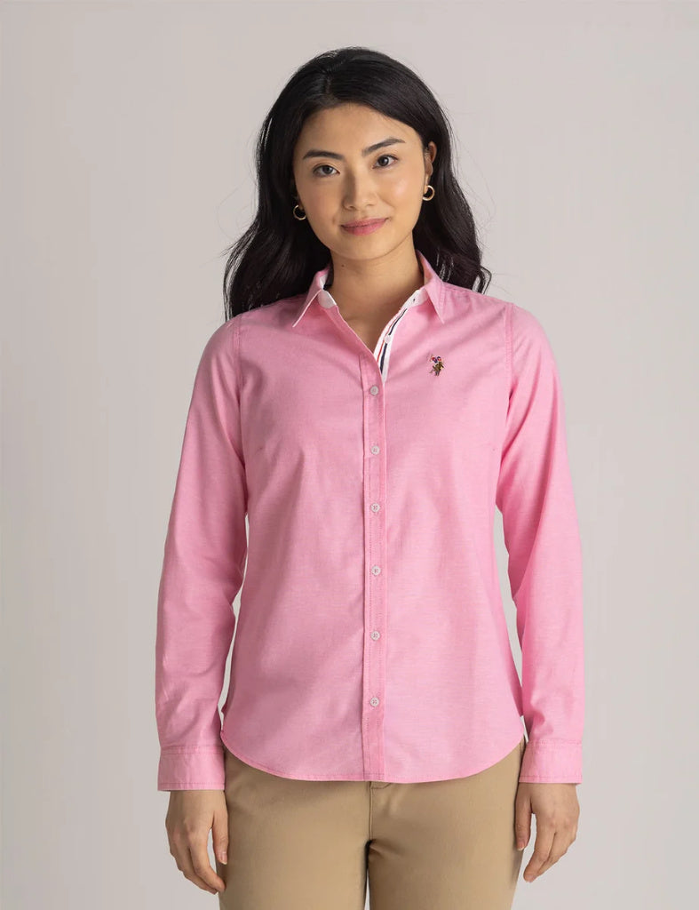 LONG SLEEVE SOLID STRETCH OXFORD SHIRT