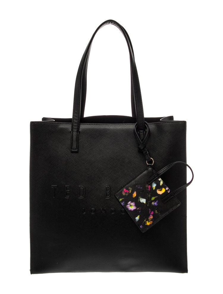 Seacon Textured PU Leather Small Icon Tote Bag