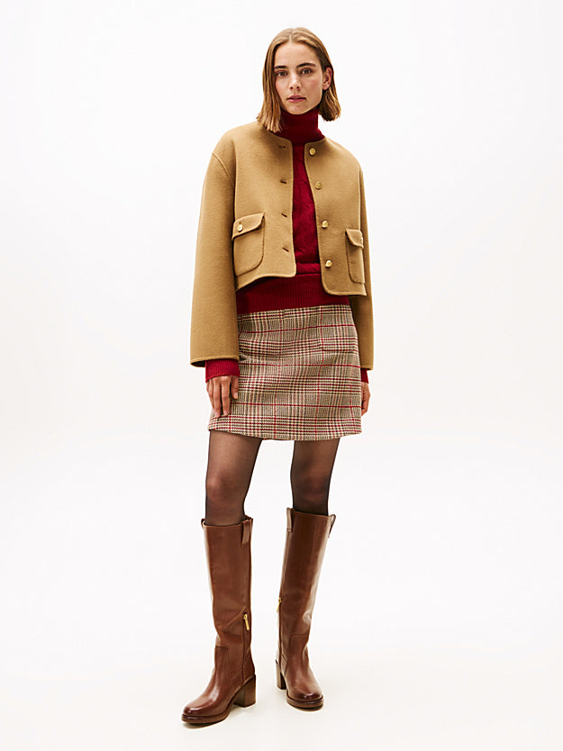 Beige  - Tommy Hilfiger Double Face Jacket by Blend Wool