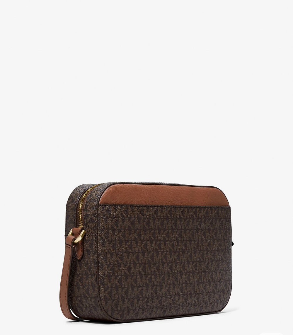 Michael Kors Jet Set Large Logo Crossbody Bag - Brown