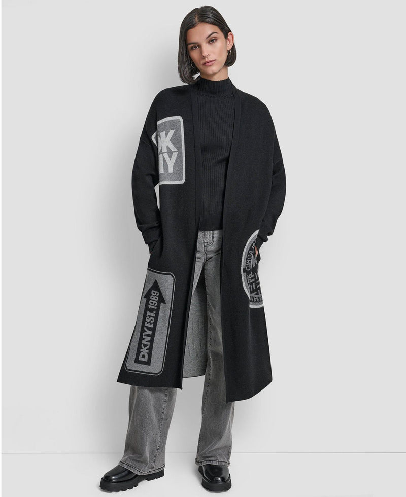 Women's Oversized Open-Front Cardigan