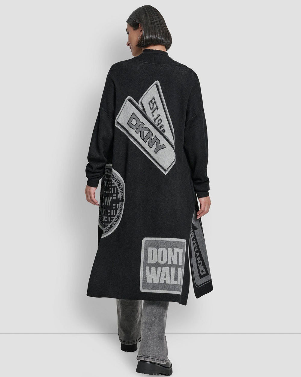 Women's Oversized Open-Front Cardigan