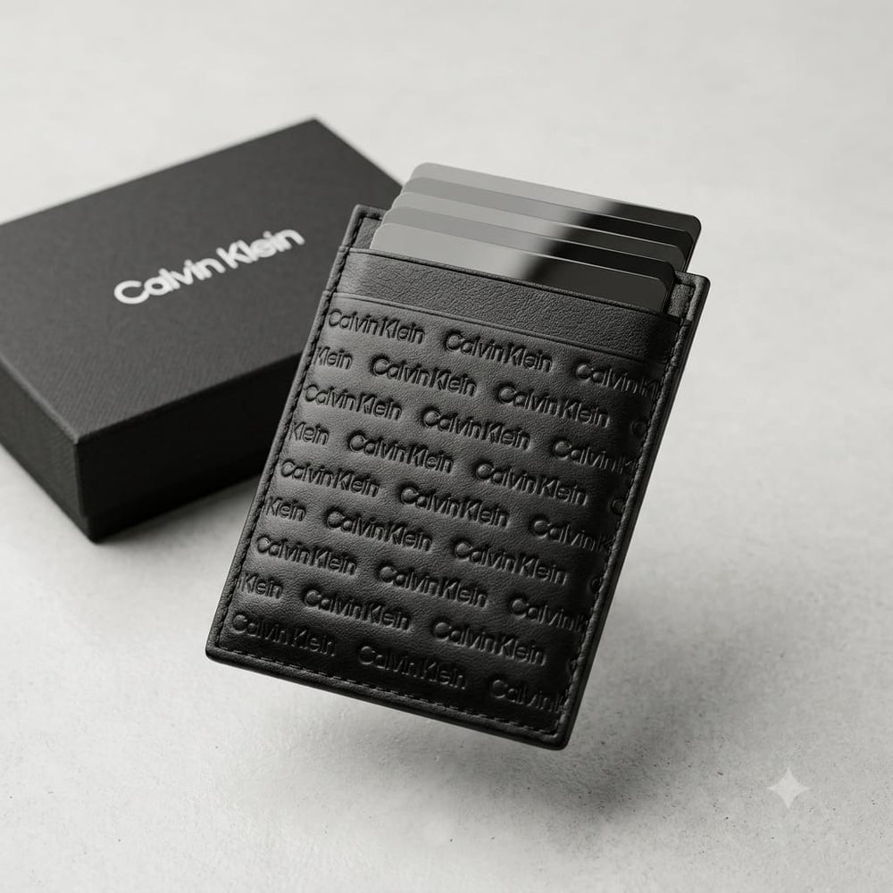 Calvin Klein card holder wallet leather unisex