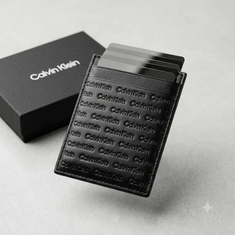 Calvin Klein card holder wallet leather unisex