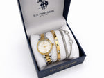 U.S. Polo Assn. Women's Gold-Tone Watch and Accent Bracelets Gift Set