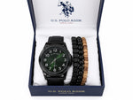 U.S. Polo Assn. Men's Tonneau Quartz Watch and Bracelet Gift Set