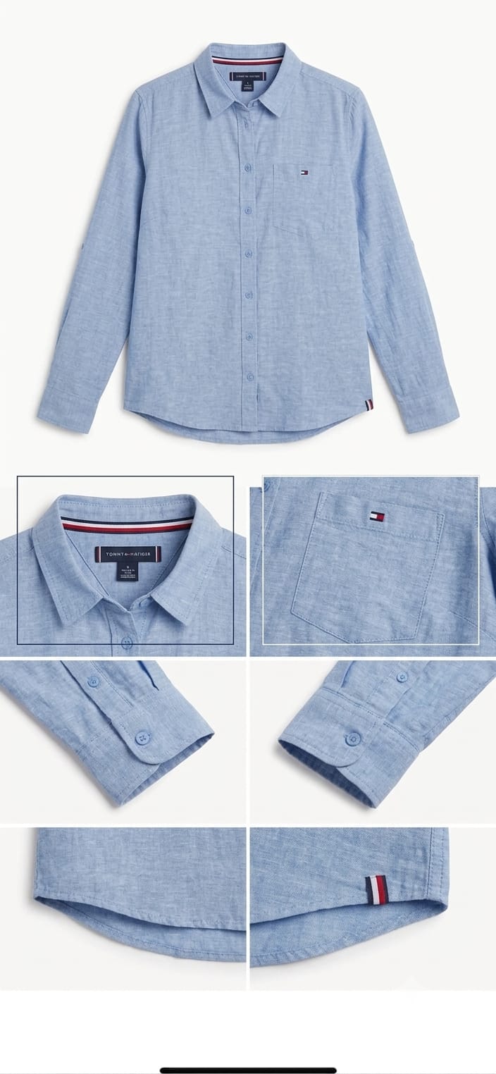 Relaxed Fit Linen-Blend Shirt