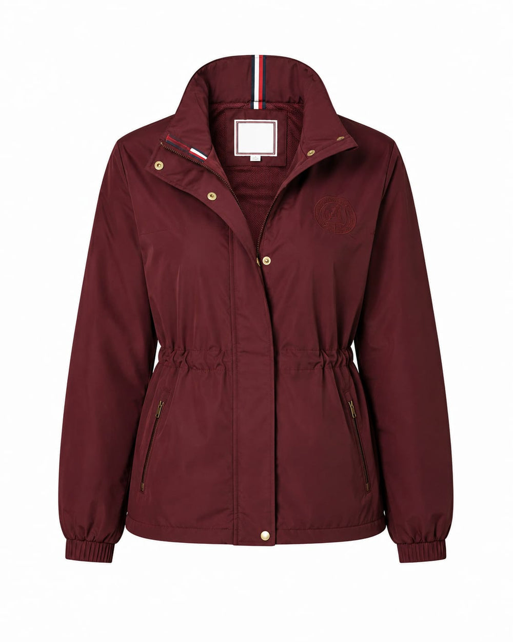 TOMMT HILFIGRER Burgundy Drawstring Waist Raincoat / Utility Jacket