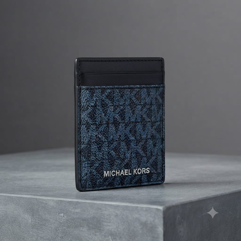 Michael Kors Outlet Cooper Signature Logo Money Clip Card Case