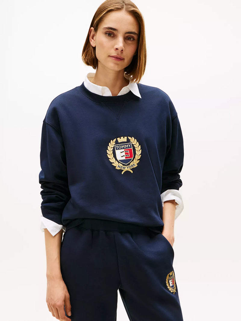 Crest Logo Fleece Sweatshirt