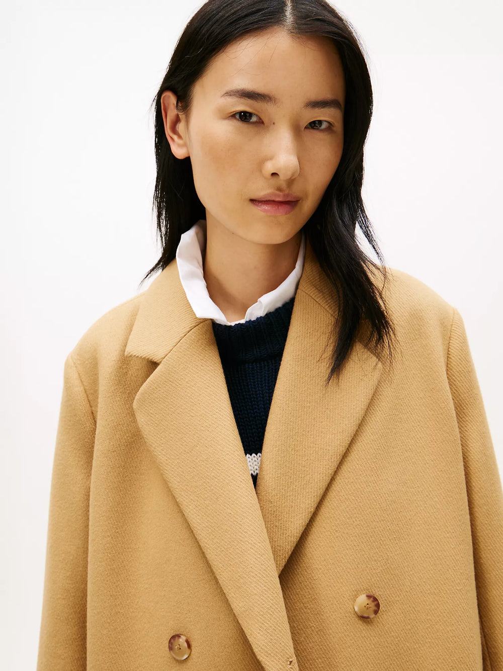 Tommy Hilfiger Wool-Blend Double-Breasted Coat