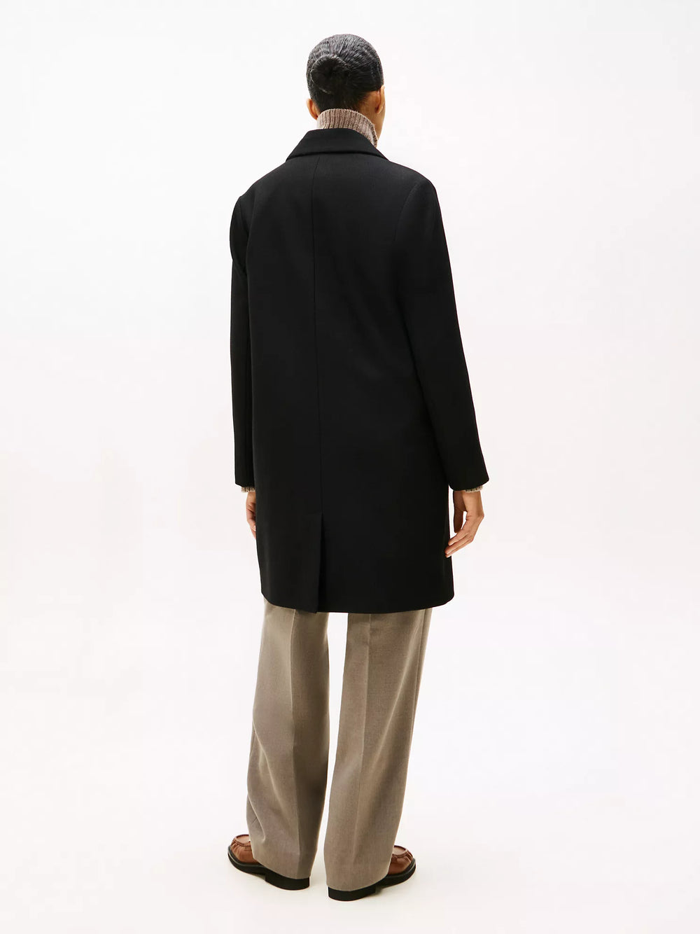 Tommy Hilfiger Wool-Blend Double-Breasted Coat