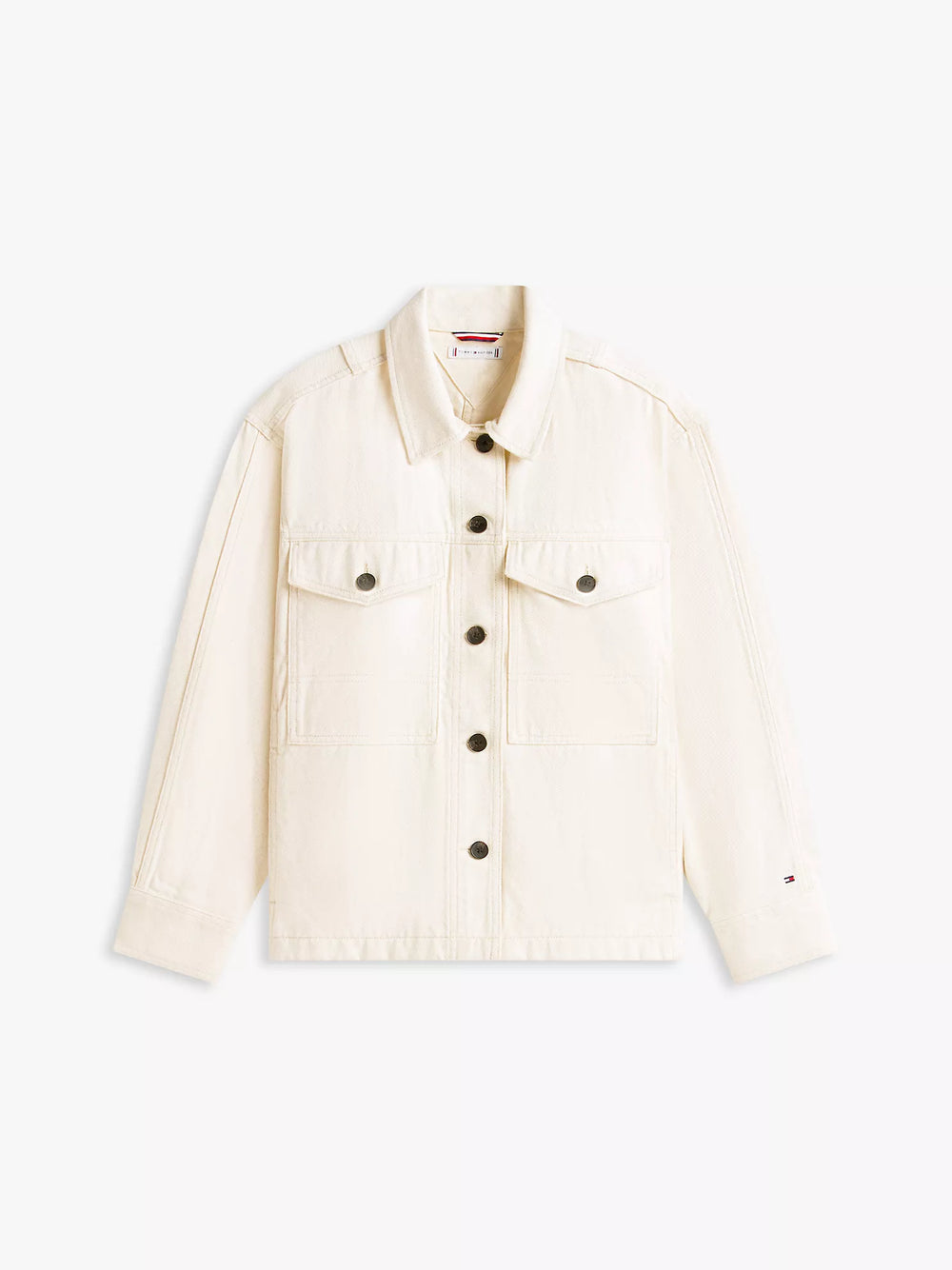 Oversized Twill Utility Shirt Jacket
