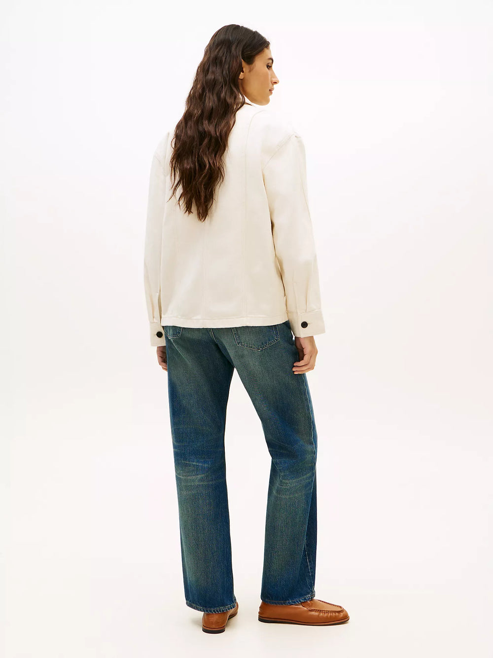 Oversized Twill Utility Shirt Jacket