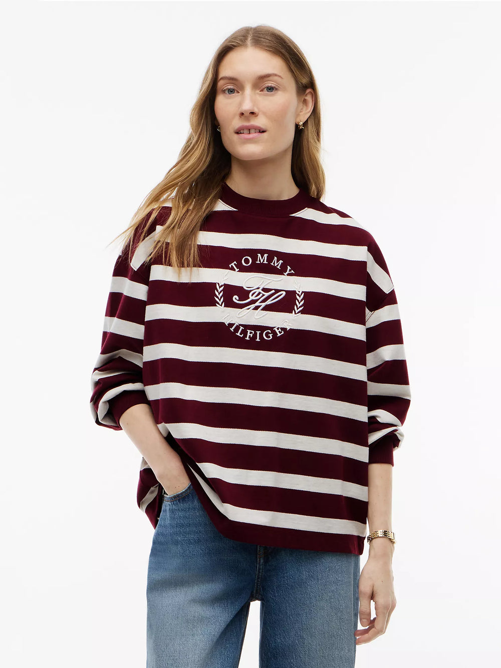 Relaxed Fit Script Monogram Sweatshirt