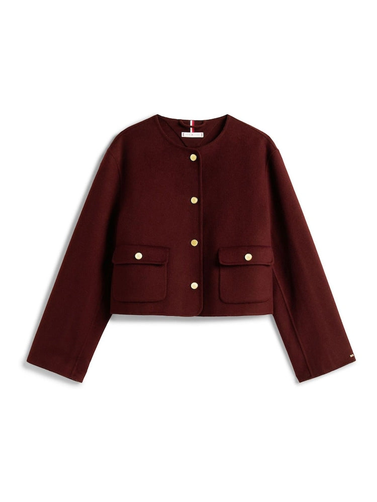 Red - Tommy Hilfiger Double Face Jacket by Blend Wool