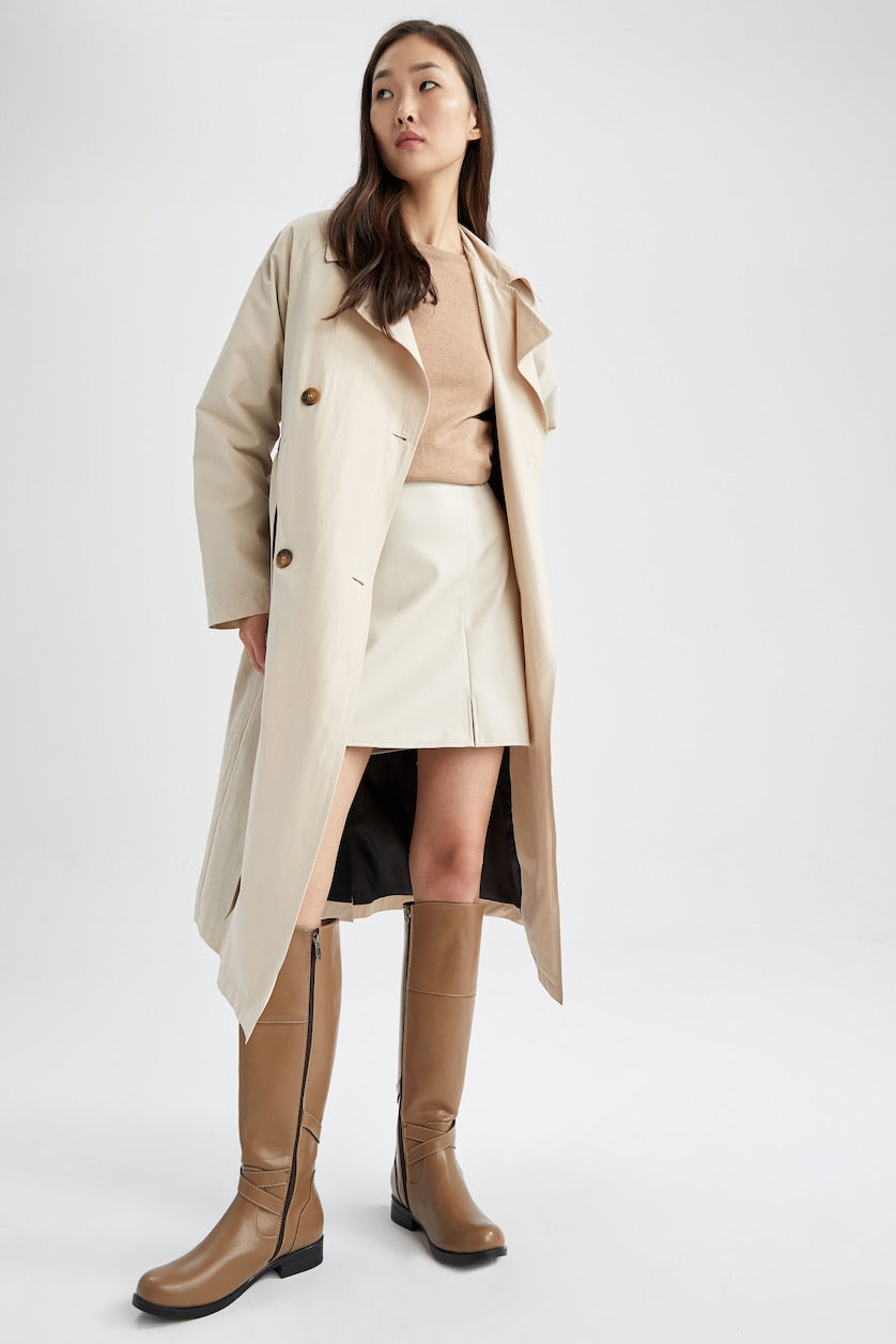 Tommy Hilfiger Double-Breasted Trench Coat