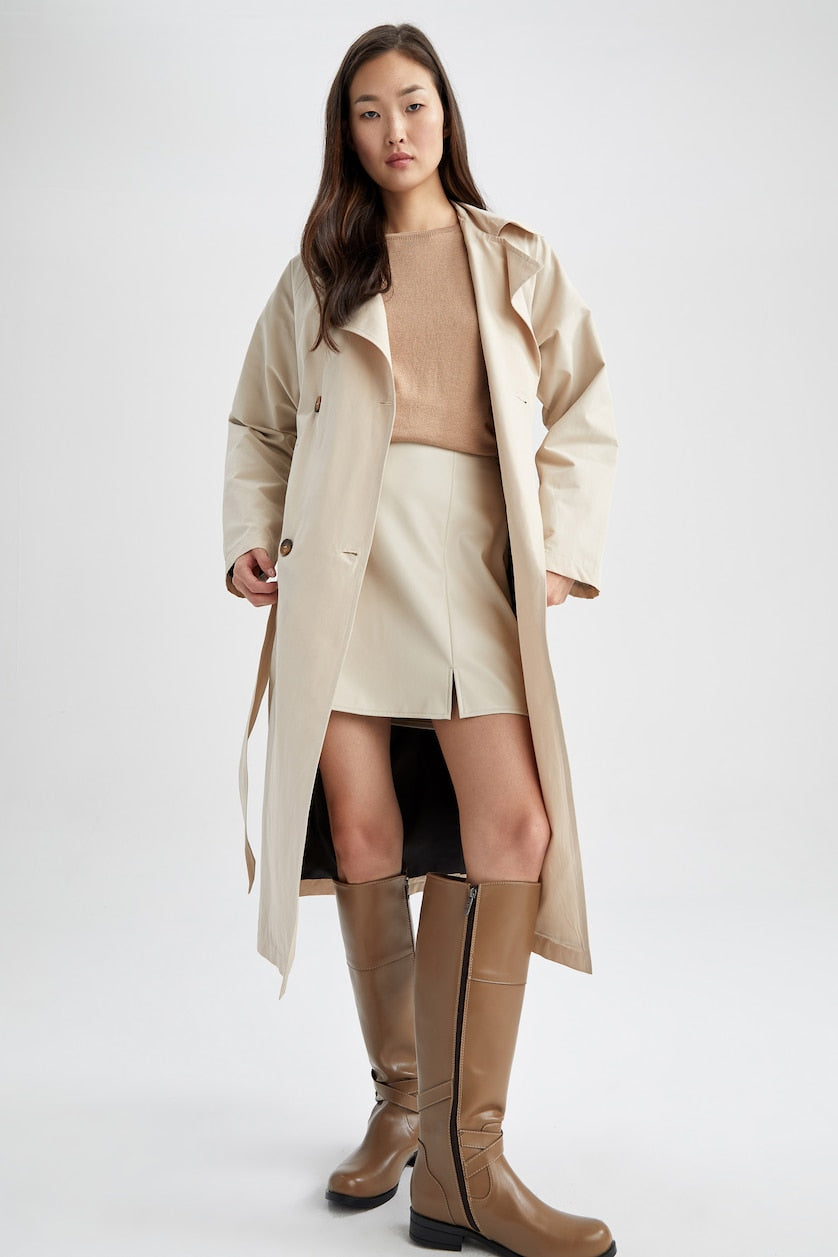Tommy Hilfiger Double-Breasted Trench Coat