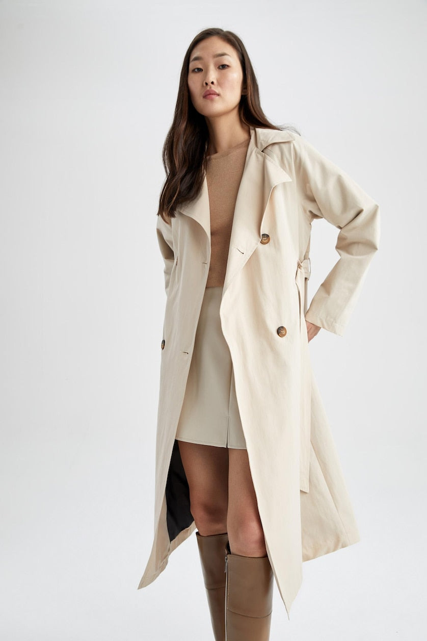 Tommy Hilfiger Double-Breasted Trench Coat