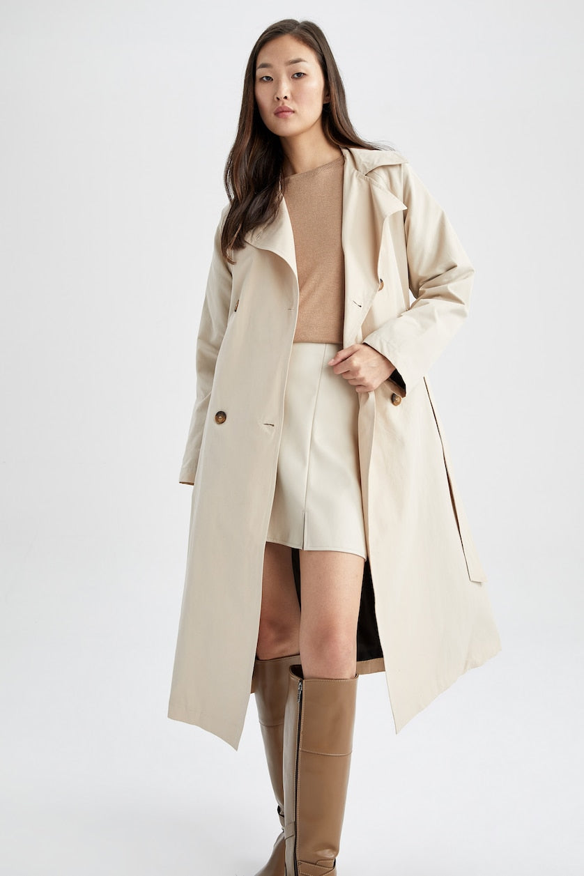 Tommy Hilfiger Double-Breasted Trench Coat