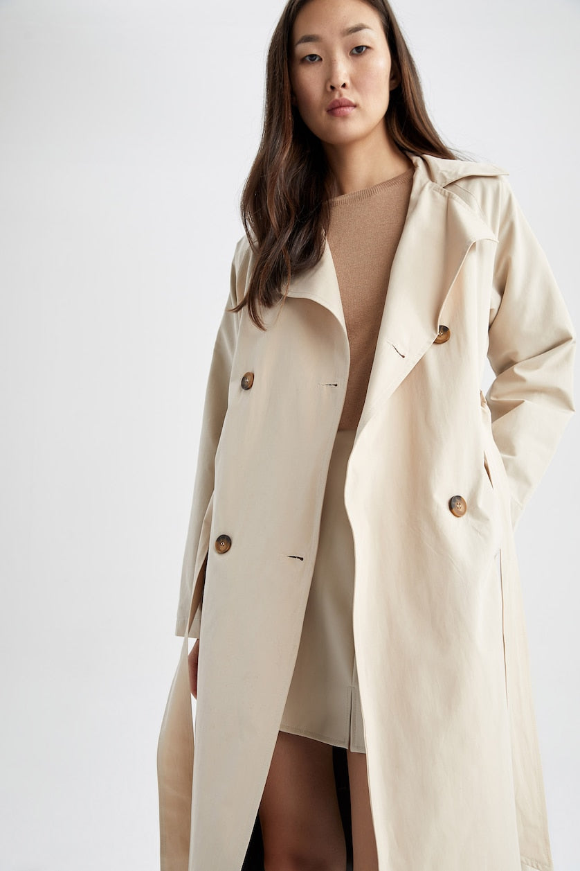Tommy Hilfiger Double-Breasted Trench Coat
