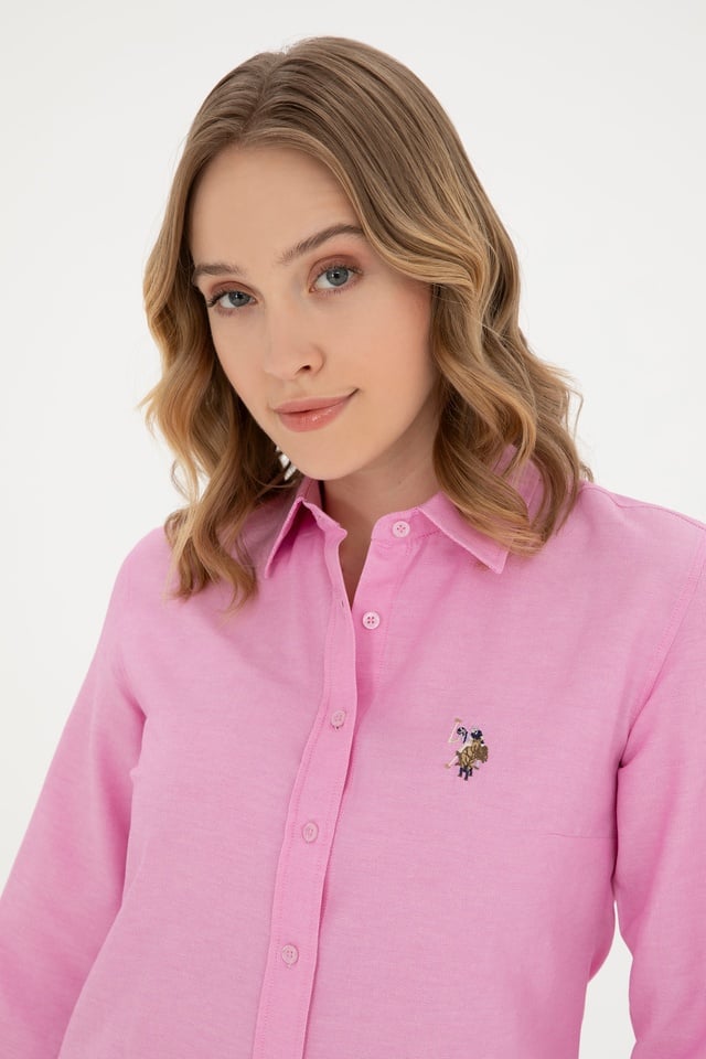 CLASSIC FIT COTTON OXFORD SHIRT - Button-down blouse - wicket yellow