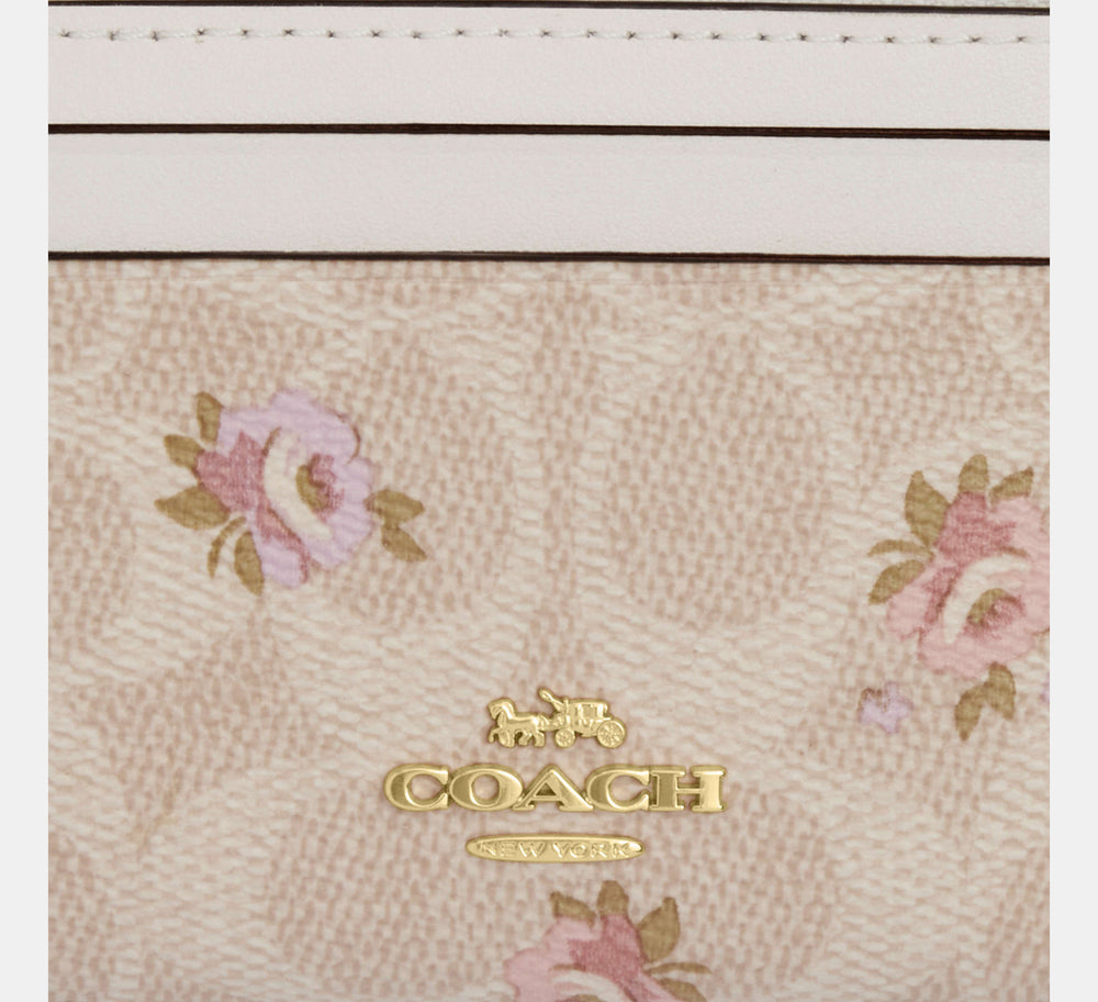 Mini Skinny Id Case In Signature Canvas