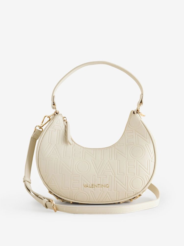 VALENTINO Shelby Hobo Bag in Beig & Gold