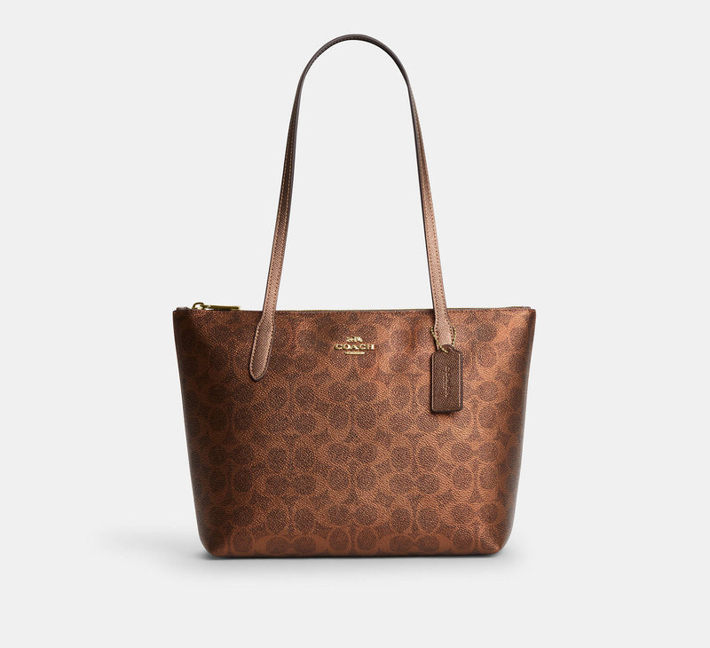 Fiona Zip Tote Bag In Signature Canvas
