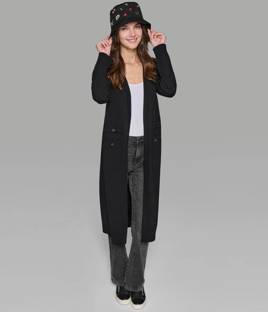 Karl Lagerfeld Paris LONG CARDIGAN WITH LOGO TAPING