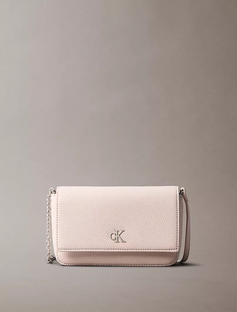 Calvin Klein Archive Hardware Flap Crossbody in Rose