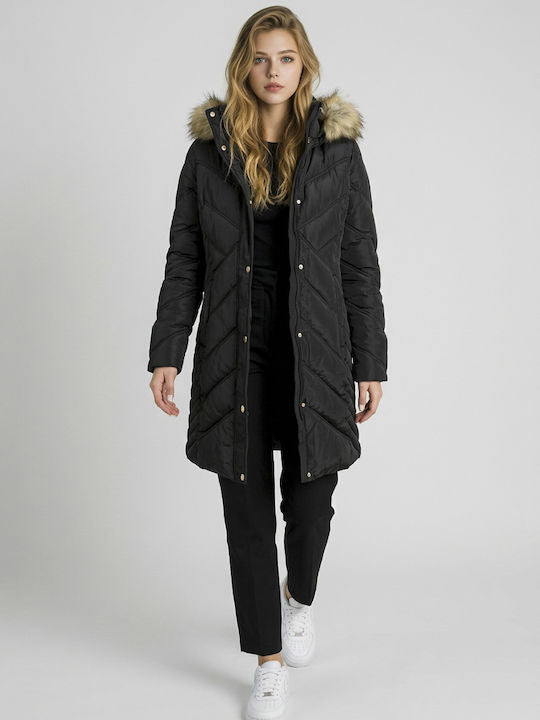 Michael Kors Women's Puffer Jacket for Winter Black