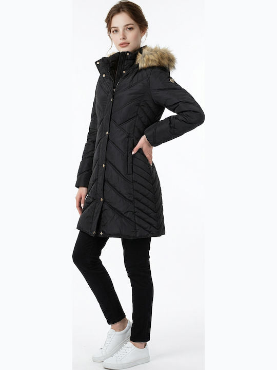 Michael Kors Women's Puffer Jacket for Winter Black