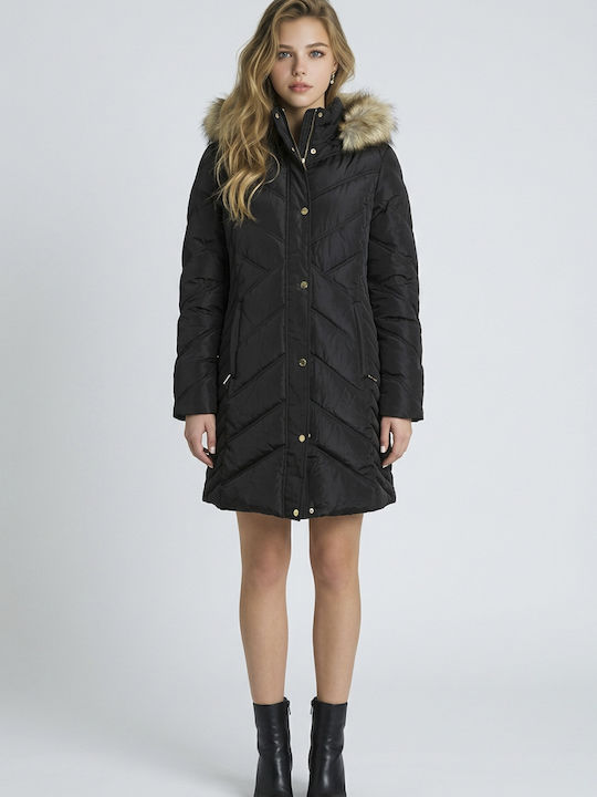Michael Kors Women's Puffer Jacket for Winter Black