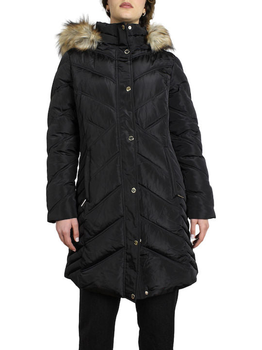 Michael Kors Women's Puffer Jacket for Winter Black