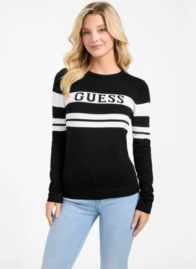 LCW Grace Crew Neck Striped Knitwear Sweater