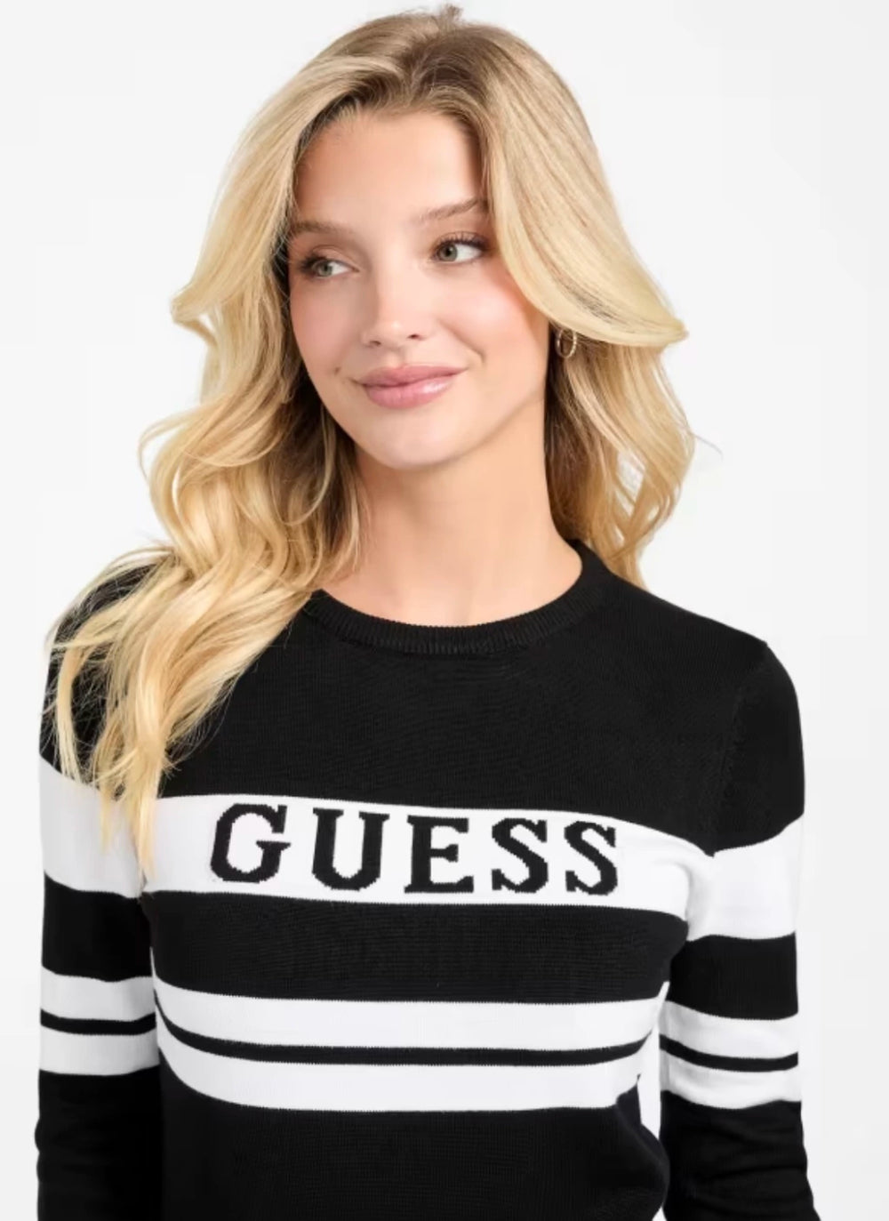 LCW Grace Crew Neck Striped Knitwear Sweater