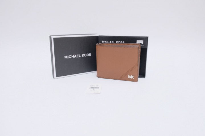 New Michael Kors Jet Set Mens LUGGAGE Wallet Slim Billfold