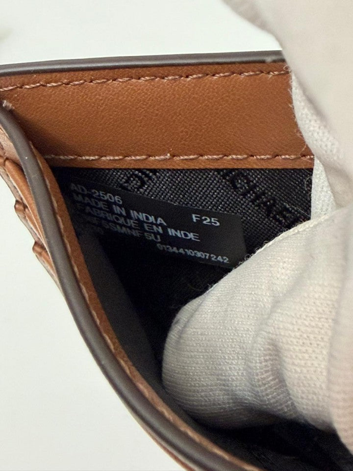 New Michael Kors Jet Set Mens LUGGAGE Wallet Slim Billfold