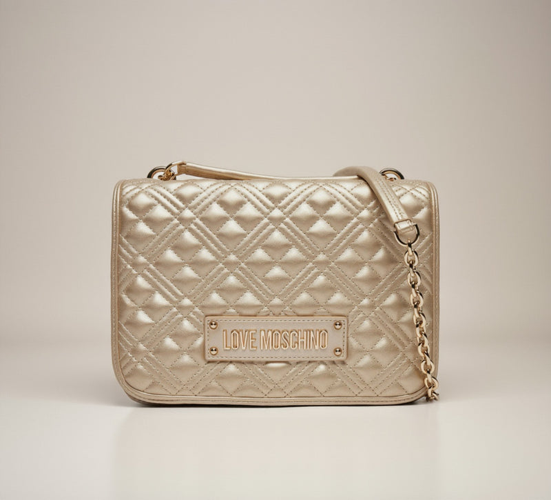 Bold Love Quilted Shoulder bag with chain handles