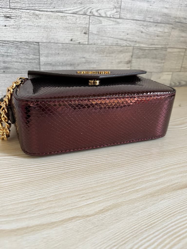 Michael Kors Maisie 2-in-1 camera crossbody bag in a metallic purple