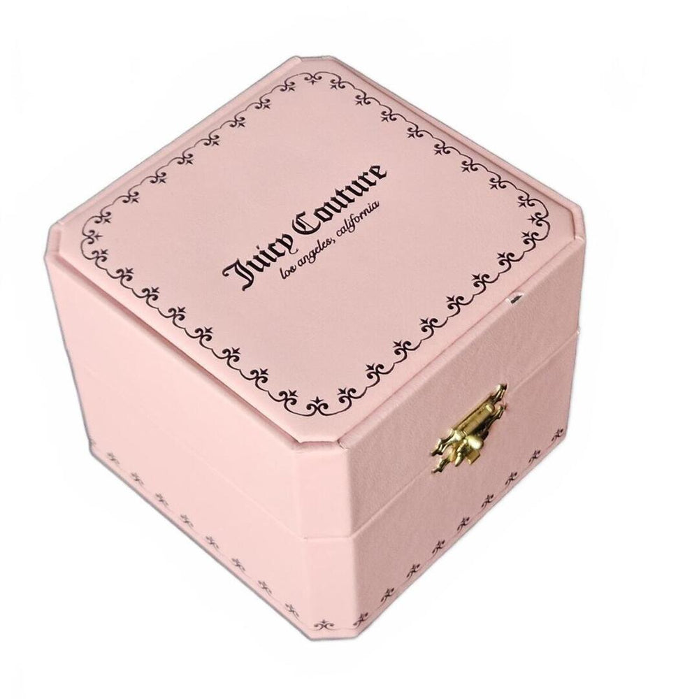 Juicy Couture Rose Gold Crown Rhinestone Watch Pink Box Y2K McBling See Pics