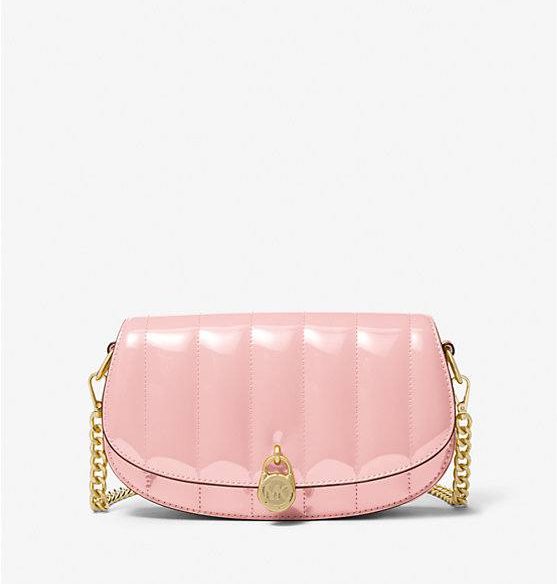 MICHAEL KORS Mila Small Patent Convertible Crossbody Bag In Powder Blush 35T5GIMC5A