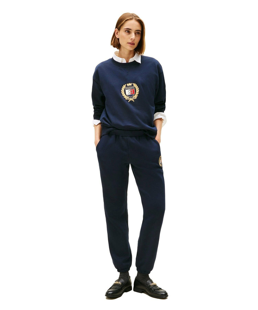 Tommy Hilfiger Women’s Crest Logo Fleece Sweatshirt