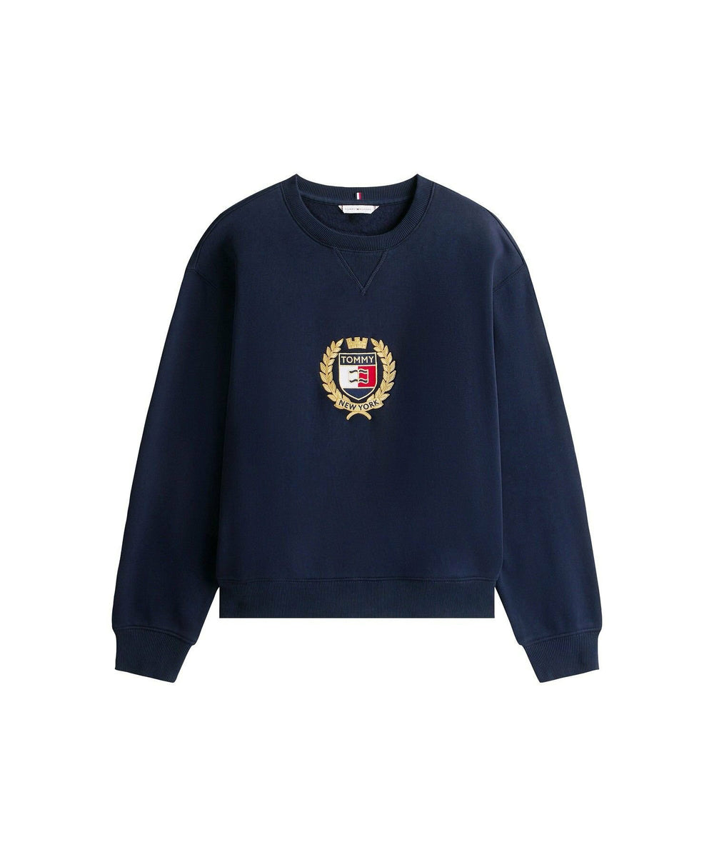 Tommy Hilfiger Women’s Crest Logo Fleece Sweatshirt