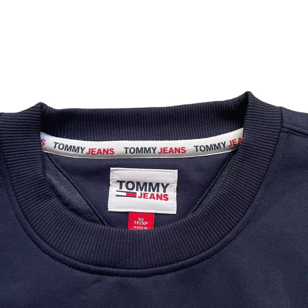 Tommy Jeans Oversized Pullover Fleece Long Sleeve Crewneck Logo Sweatshirt